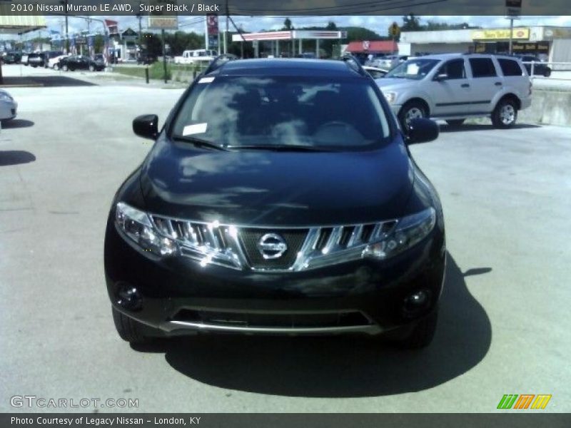 Super Black / Black 2010 Nissan Murano LE AWD