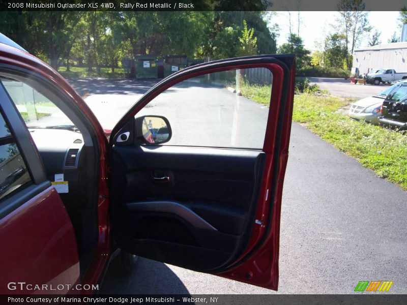 Rally Red Metallic / Black 2008 Mitsubishi Outlander XLS 4WD