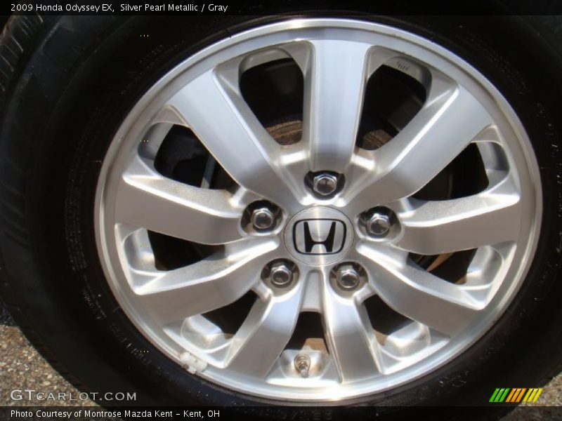Silver Pearl Metallic / Gray 2009 Honda Odyssey EX