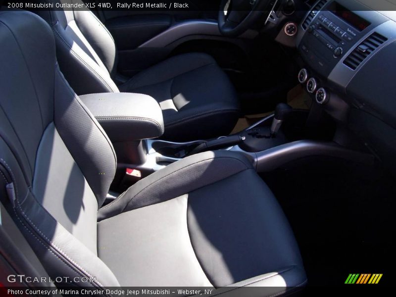 Rally Red Metallic / Black 2008 Mitsubishi Outlander XLS 4WD