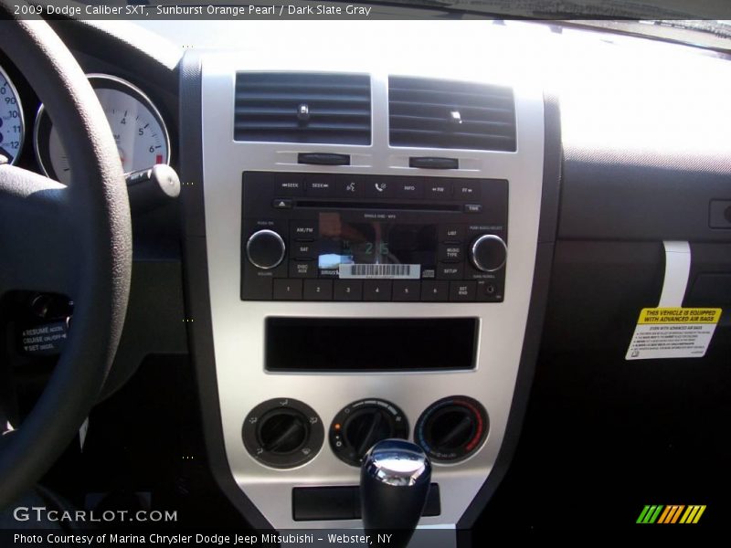 Sunburst Orange Pearl / Dark Slate Gray 2009 Dodge Caliber SXT