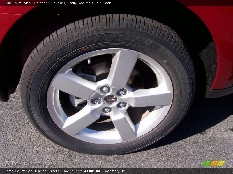 Rally Red Metallic / Black 2008 Mitsubishi Outlander XLS 4WD