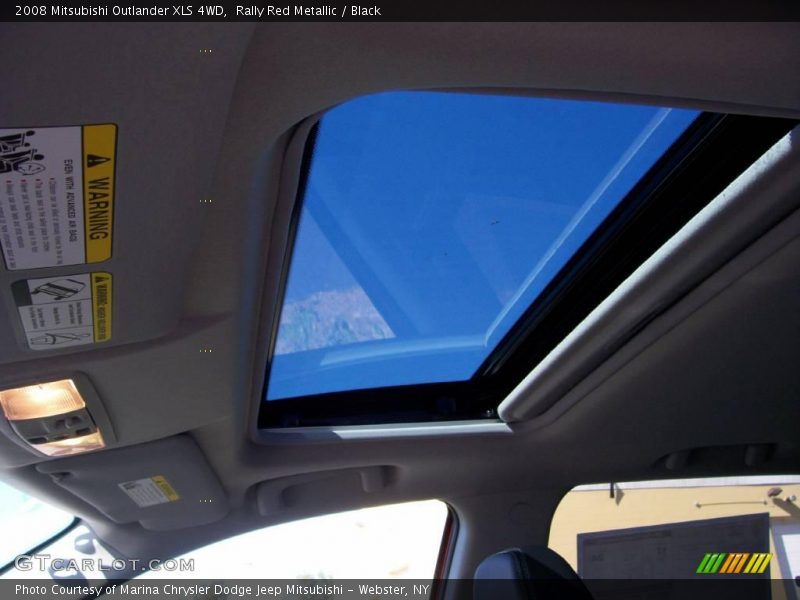 Rally Red Metallic / Black 2008 Mitsubishi Outlander XLS 4WD