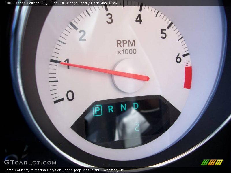 Sunburst Orange Pearl / Dark Slate Gray 2009 Dodge Caliber SXT