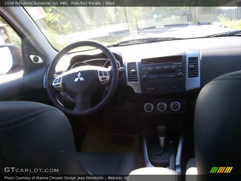 Rally Red Metallic / Black 2008 Mitsubishi Outlander XLS 4WD