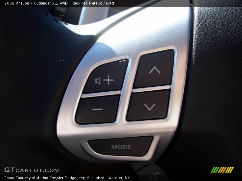 Rally Red Metallic / Black 2008 Mitsubishi Outlander XLS 4WD
