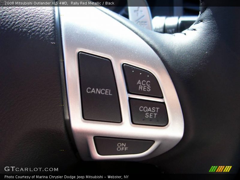 Rally Red Metallic / Black 2008 Mitsubishi Outlander XLS 4WD