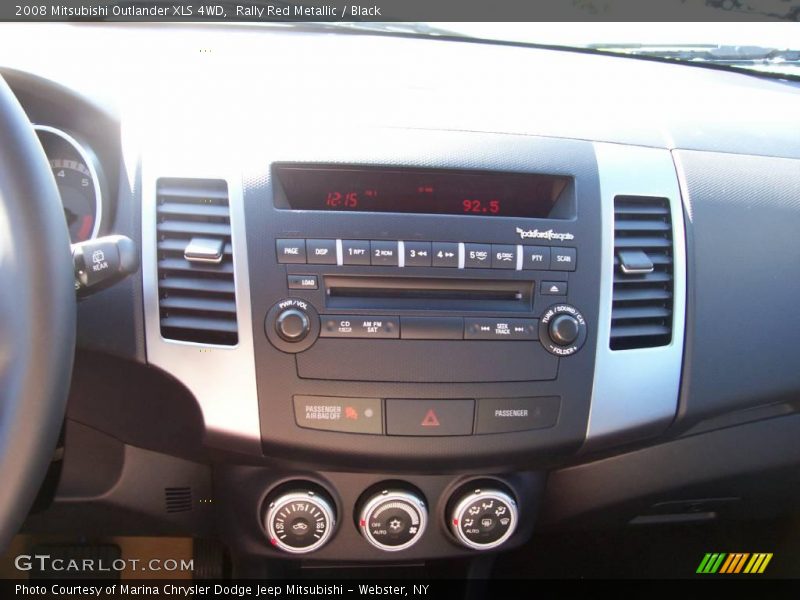 Rally Red Metallic / Black 2008 Mitsubishi Outlander XLS 4WD