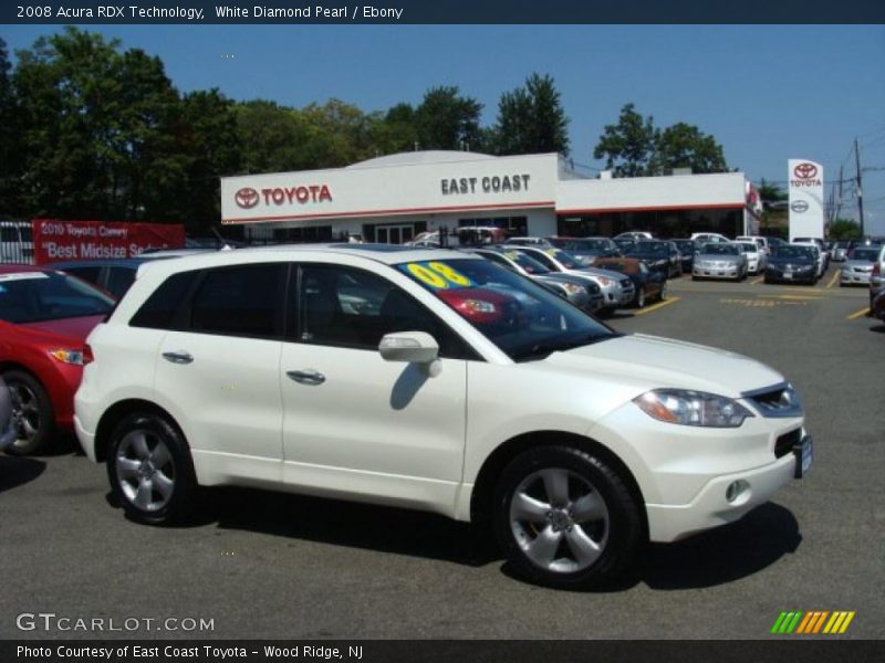 White Diamond Pearl / Ebony 2008 Acura RDX Technology