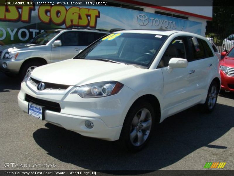 White Diamond Pearl / Ebony 2008 Acura RDX Technology