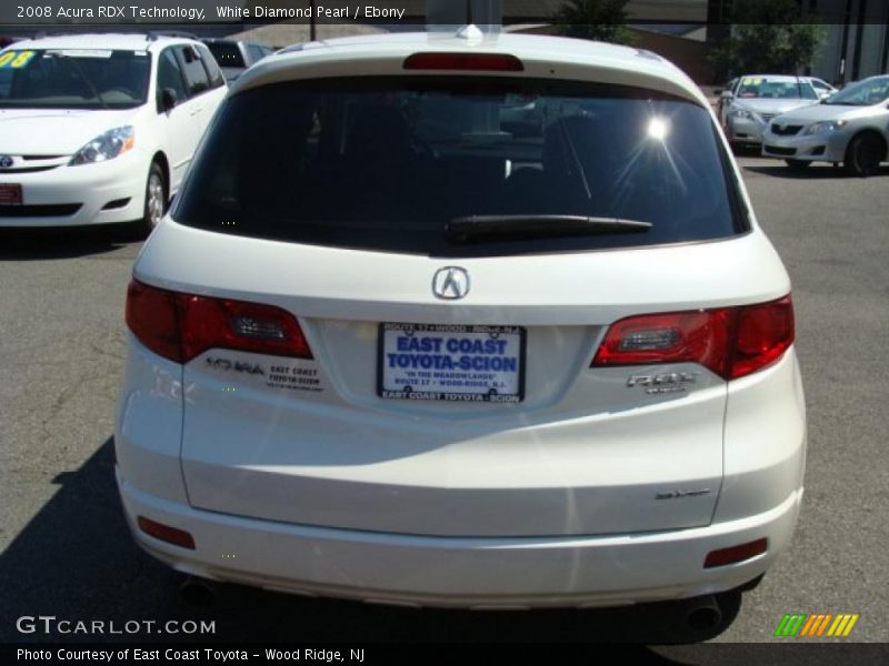 White Diamond Pearl / Ebony 2008 Acura RDX Technology