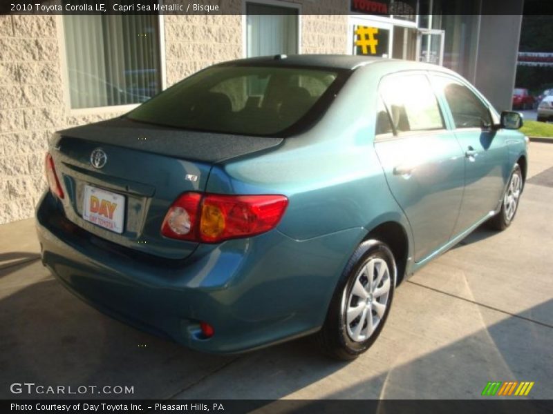 Capri Sea Metallic / Bisque 2010 Toyota Corolla LE