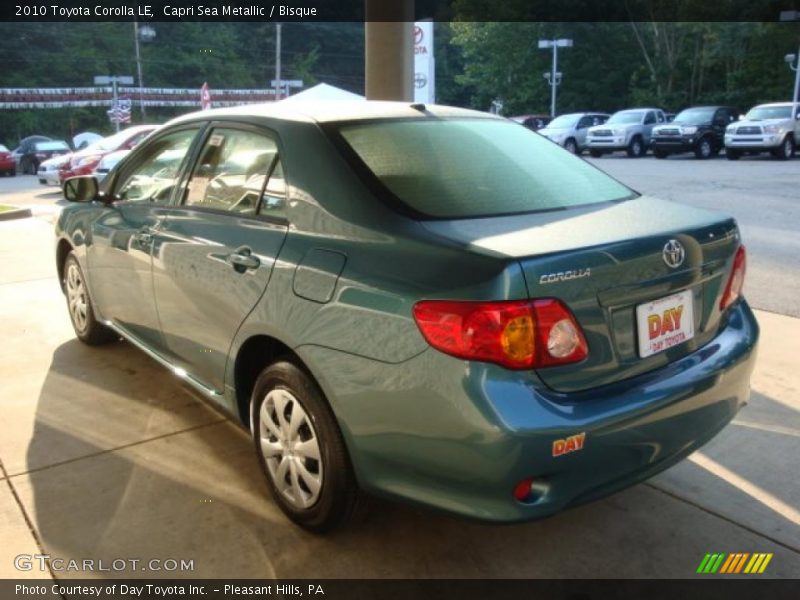 Capri Sea Metallic / Bisque 2010 Toyota Corolla LE