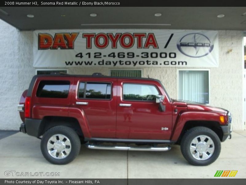 Sonoma Red Metallic / Ebony Black/Morocco 2008 Hummer H3