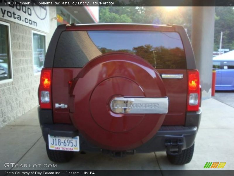 Sonoma Red Metallic / Ebony Black/Morocco 2008 Hummer H3