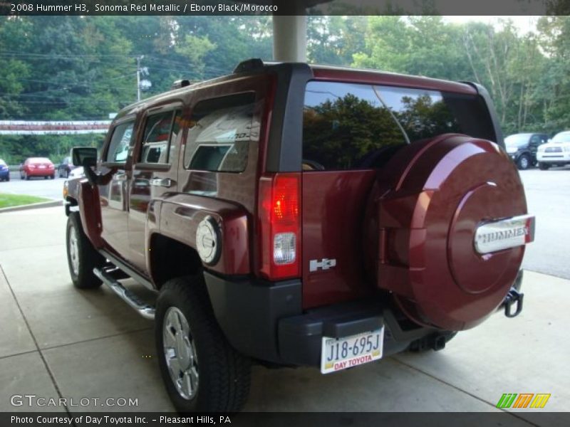 Sonoma Red Metallic / Ebony Black/Morocco 2008 Hummer H3