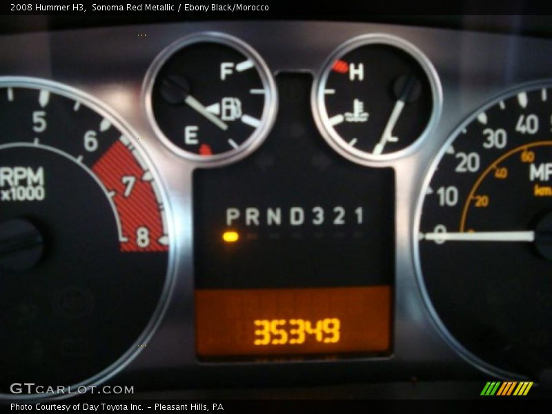 Sonoma Red Metallic / Ebony Black/Morocco 2008 Hummer H3