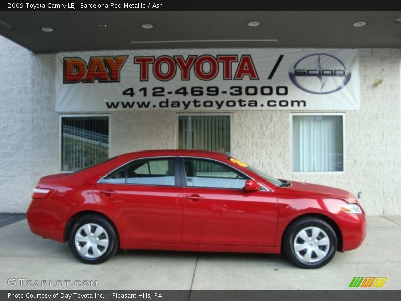Barcelona Red Metallic / Ash 2009 Toyota Camry LE