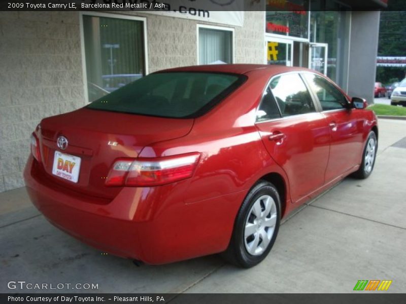 Barcelona Red Metallic / Ash 2009 Toyota Camry LE