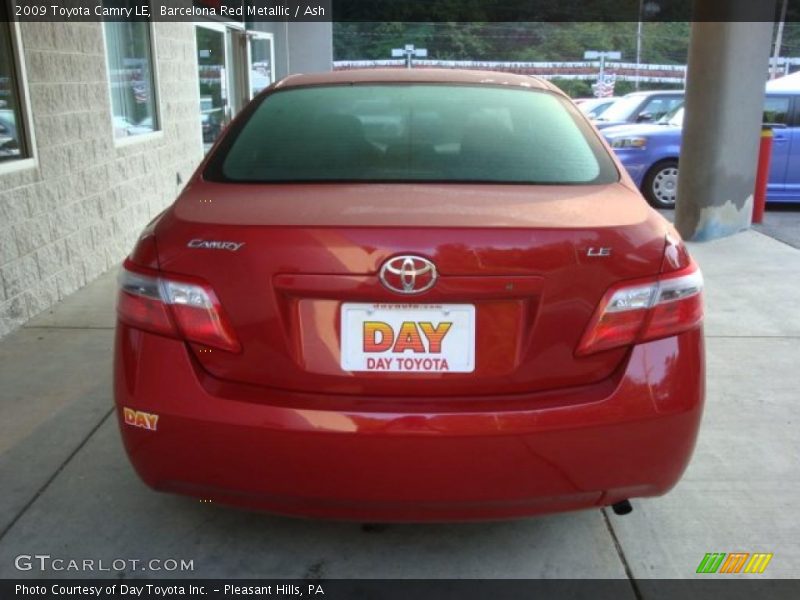 Barcelona Red Metallic / Ash 2009 Toyota Camry LE