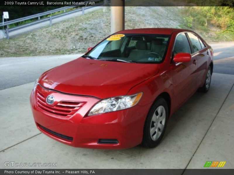 Barcelona Red Metallic / Ash 2009 Toyota Camry LE