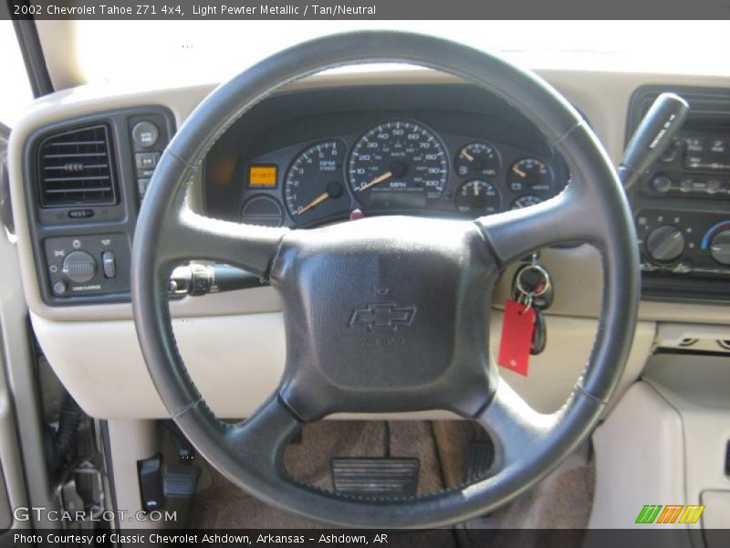 Light Pewter Metallic / Tan/Neutral 2002 Chevrolet Tahoe Z71 4x4