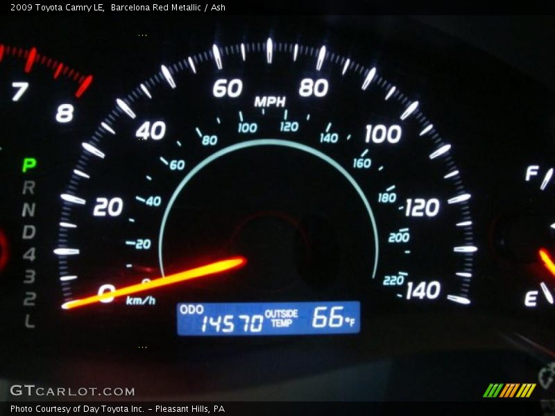 Barcelona Red Metallic / Ash 2009 Toyota Camry LE