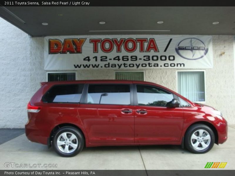 Salsa Red Pearl / Light Gray 2011 Toyota Sienna