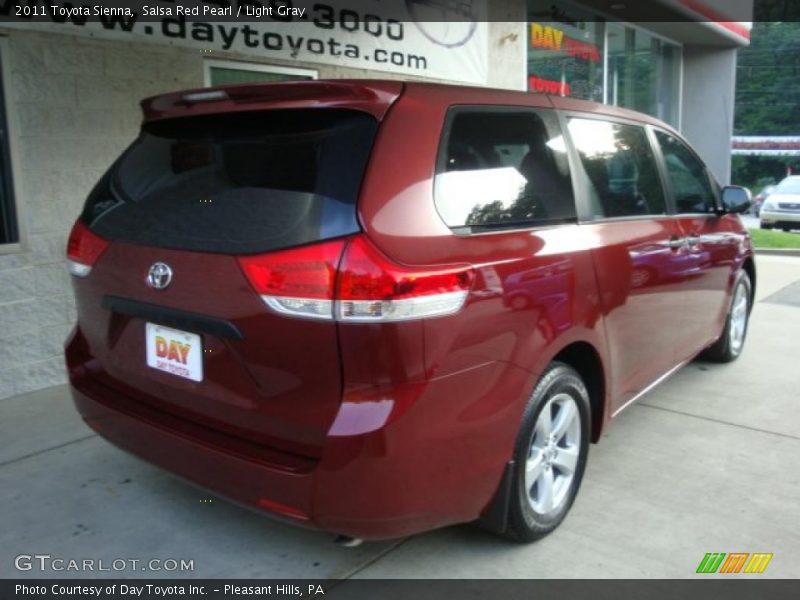 Salsa Red Pearl / Light Gray 2011 Toyota Sienna