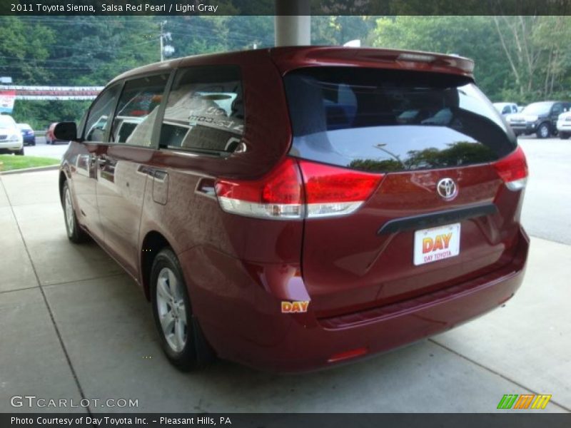 Salsa Red Pearl / Light Gray 2011 Toyota Sienna