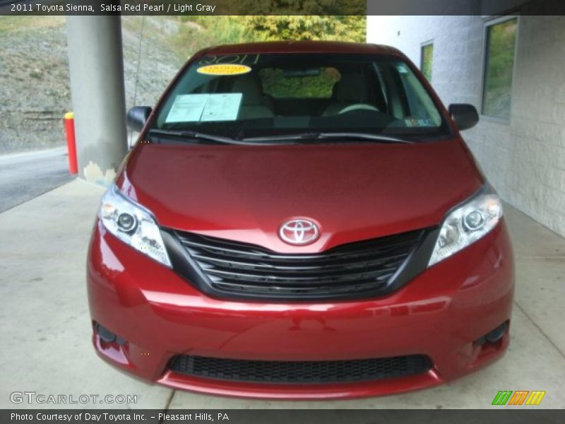 Salsa Red Pearl / Light Gray 2011 Toyota Sienna