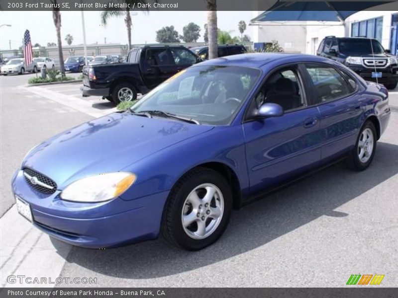 Patriot Blue Metallic / Dark Charcoal 2003 Ford Taurus SE