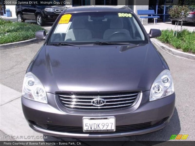 Midnight Gray / Gray 2006 Kia Optima EX V6