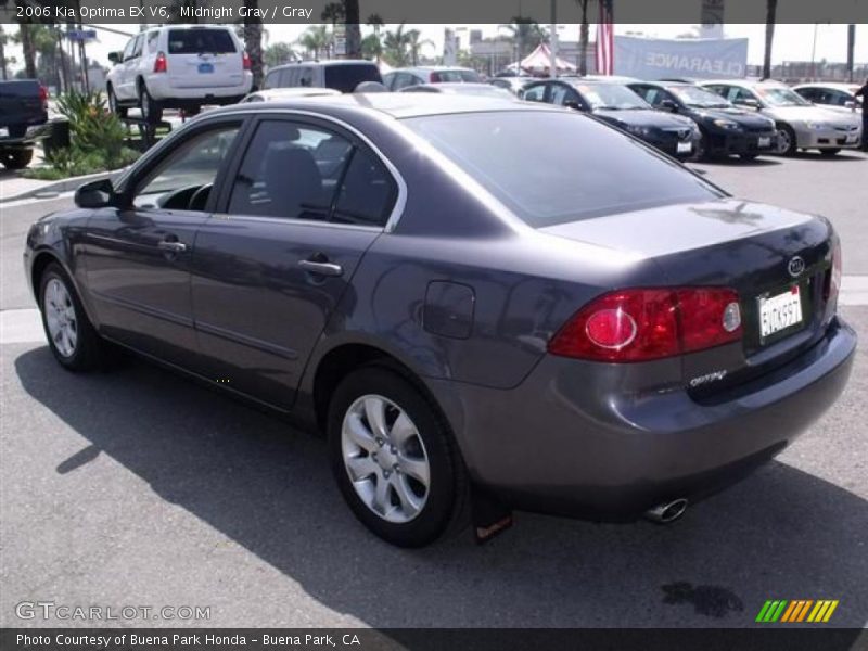 Midnight Gray / Gray 2006 Kia Optima EX V6