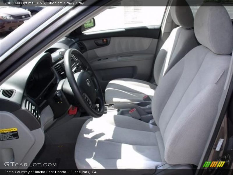 Midnight Gray / Gray 2006 Kia Optima EX V6