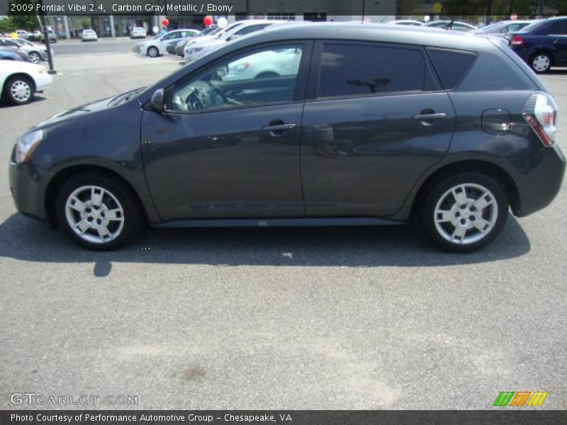 Carbon Gray Metallic / Ebony 2009 Pontiac Vibe 2.4