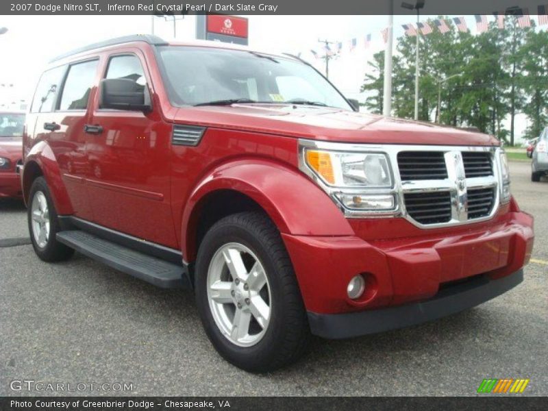 Inferno Red Crystal Pearl / Dark Slate Gray 2007 Dodge Nitro SLT