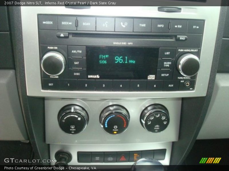 Inferno Red Crystal Pearl / Dark Slate Gray 2007 Dodge Nitro SLT