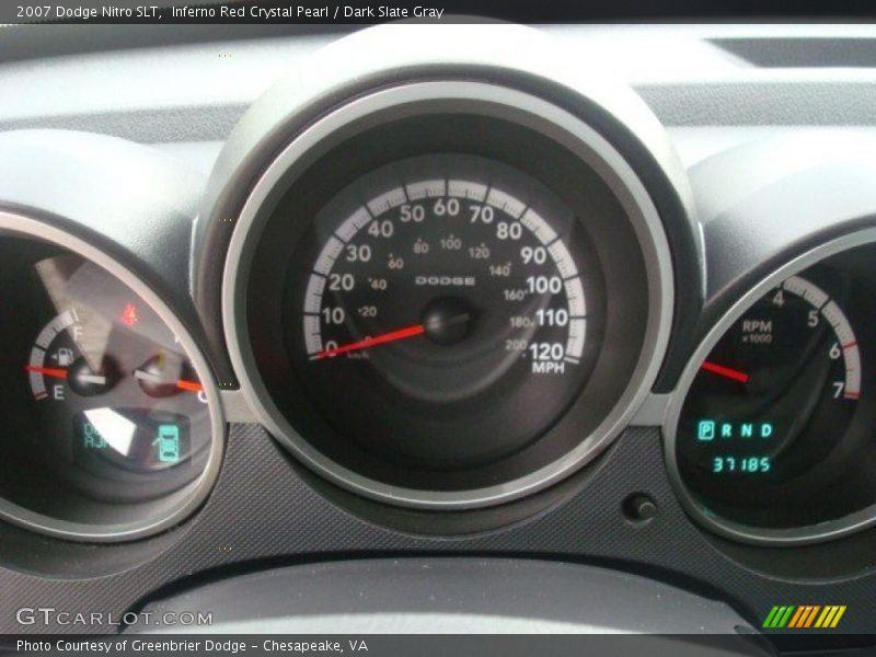Inferno Red Crystal Pearl / Dark Slate Gray 2007 Dodge Nitro SLT