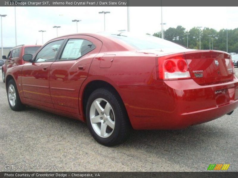 Inferno Red Crystal Pearl / Dark Slate Gray 2010 Dodge Charger SXT