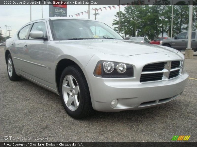 Bright Silver Metallic / Dark Slate Gray 2010 Dodge Charger SXT