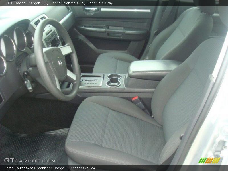 Bright Silver Metallic / Dark Slate Gray 2010 Dodge Charger SXT