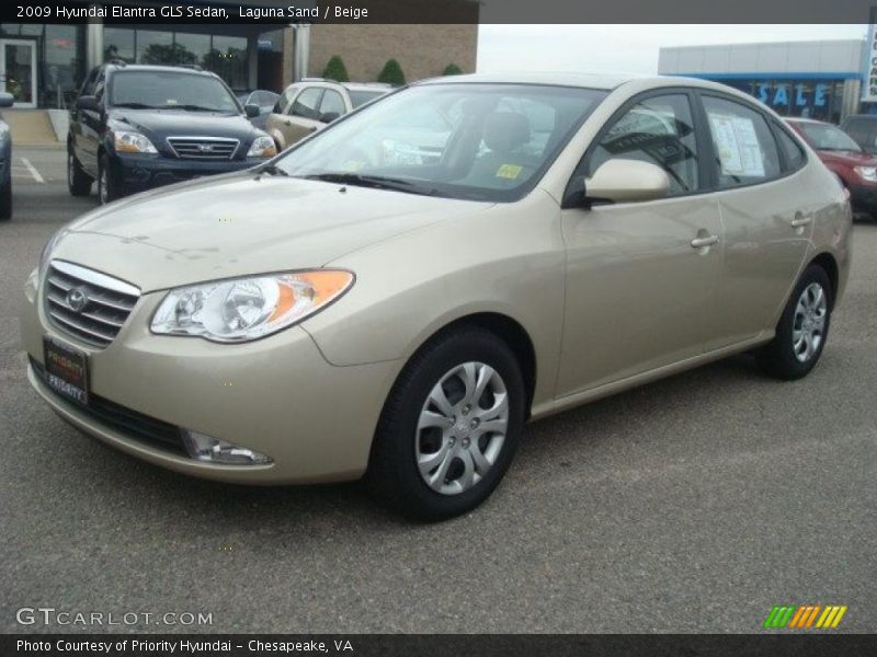 Laguna Sand / Beige 2009 Hyundai Elantra GLS Sedan
