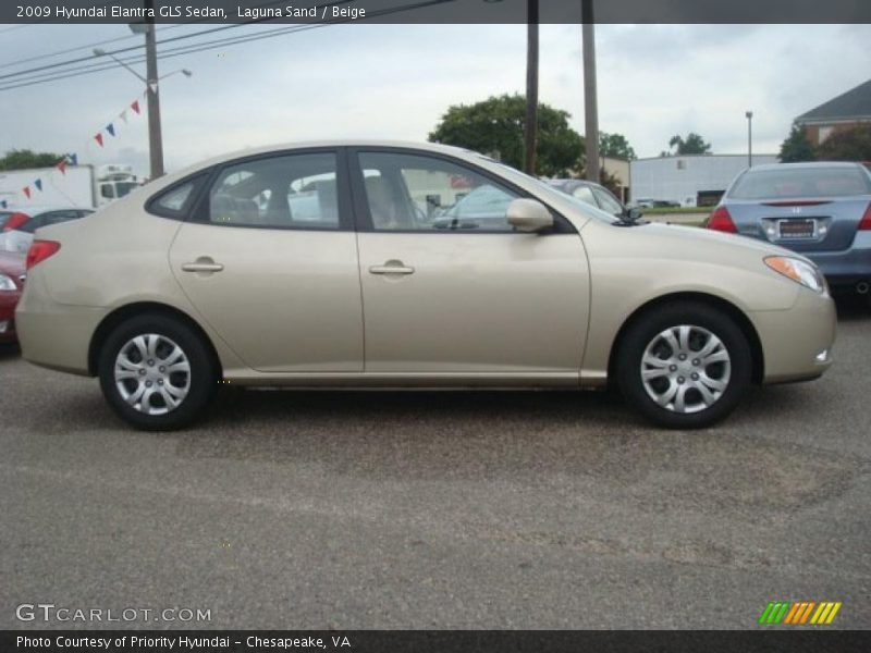 Laguna Sand / Beige 2009 Hyundai Elantra GLS Sedan