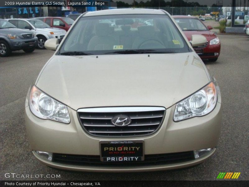 Laguna Sand / Beige 2009 Hyundai Elantra GLS Sedan