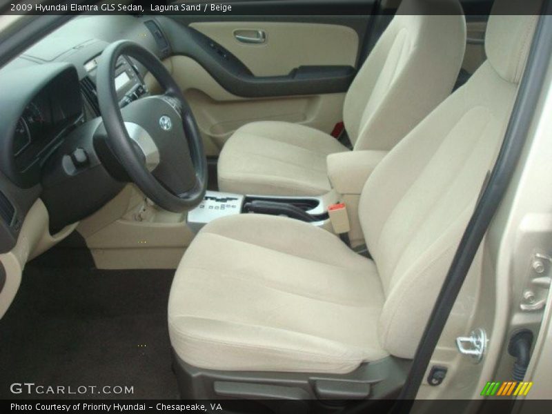 Laguna Sand / Beige 2009 Hyundai Elantra GLS Sedan