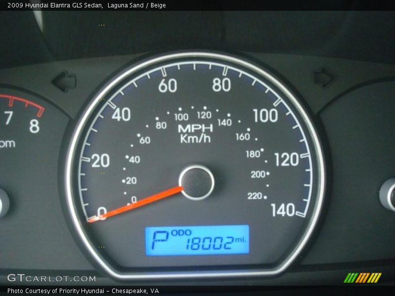 Laguna Sand / Beige 2009 Hyundai Elantra GLS Sedan