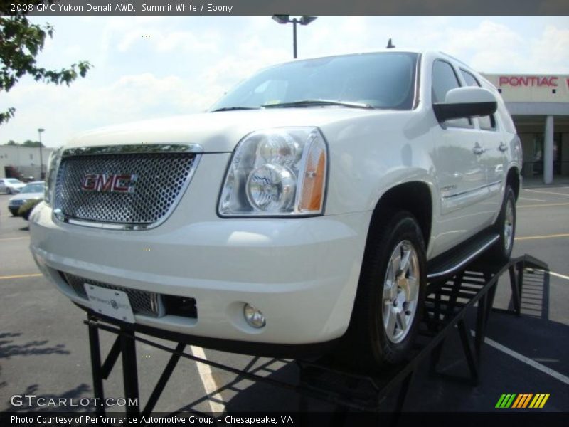 Summit White / Ebony 2008 GMC Yukon Denali AWD