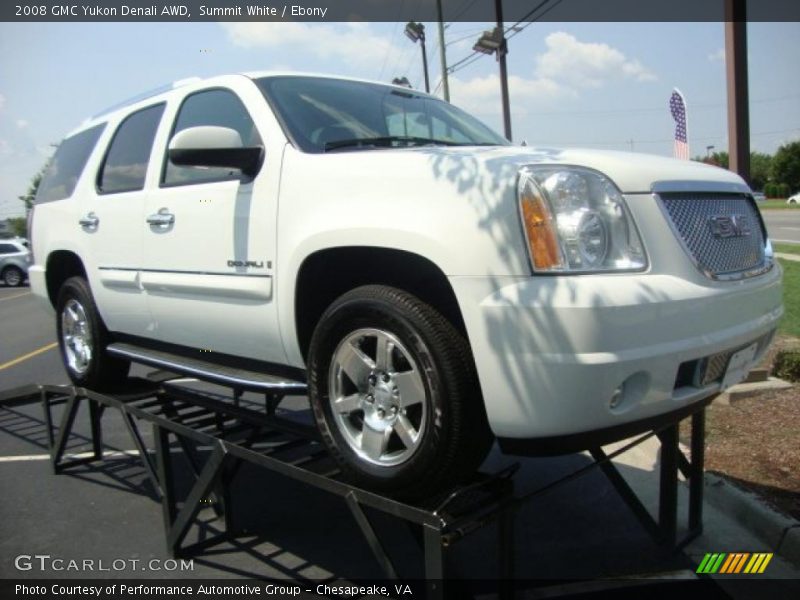 Summit White / Ebony 2008 GMC Yukon Denali AWD