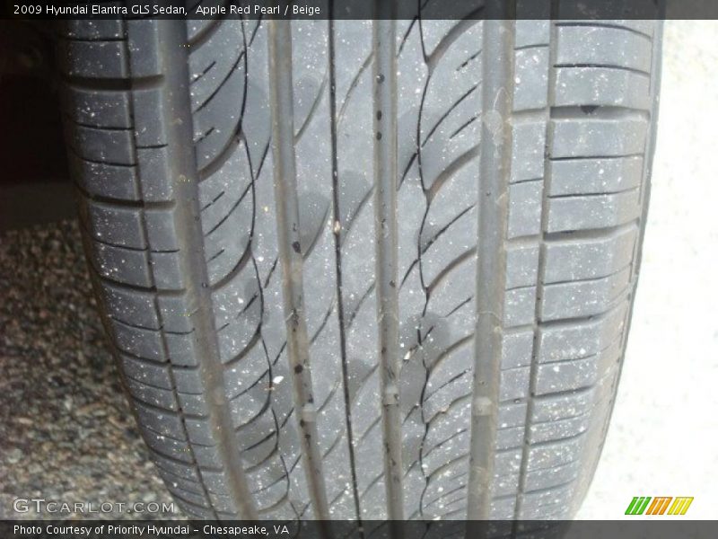 Apple Red Pearl / Beige 2009 Hyundai Elantra GLS Sedan